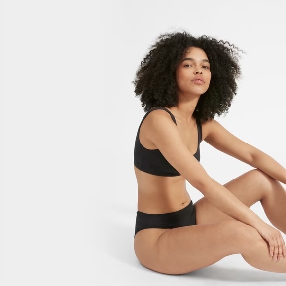 EVERLANE the high-rise bikini in black NWT - Picture 7 of 9